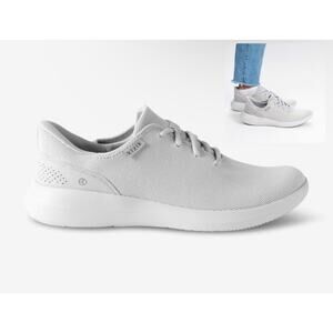 Kizik Madrid Eco Knit Women's US 7 Wide Pebble Gray Hands Free Slip On Sneakers